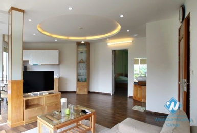 Lake view one bedroom apartment for rent in Truc Bach area
